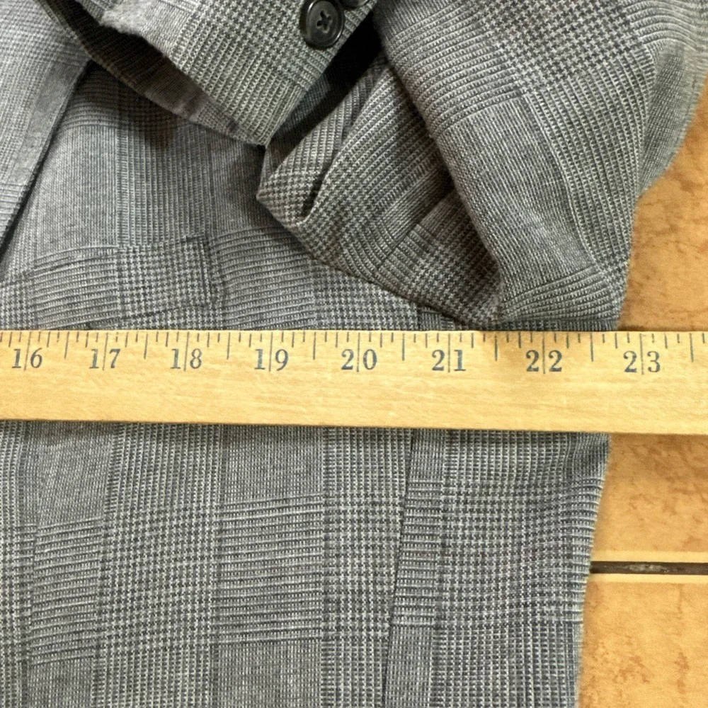 Vintage Lacrosse 2 Piece Suit Mens Sz 42L Pants 36 x 30 Gray Glen Plaid USA Made